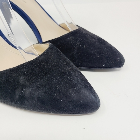 BCBG | Women's Malabo Blue Colorblock Suede Heels (Size 8.5) - Picture 3 of 14
